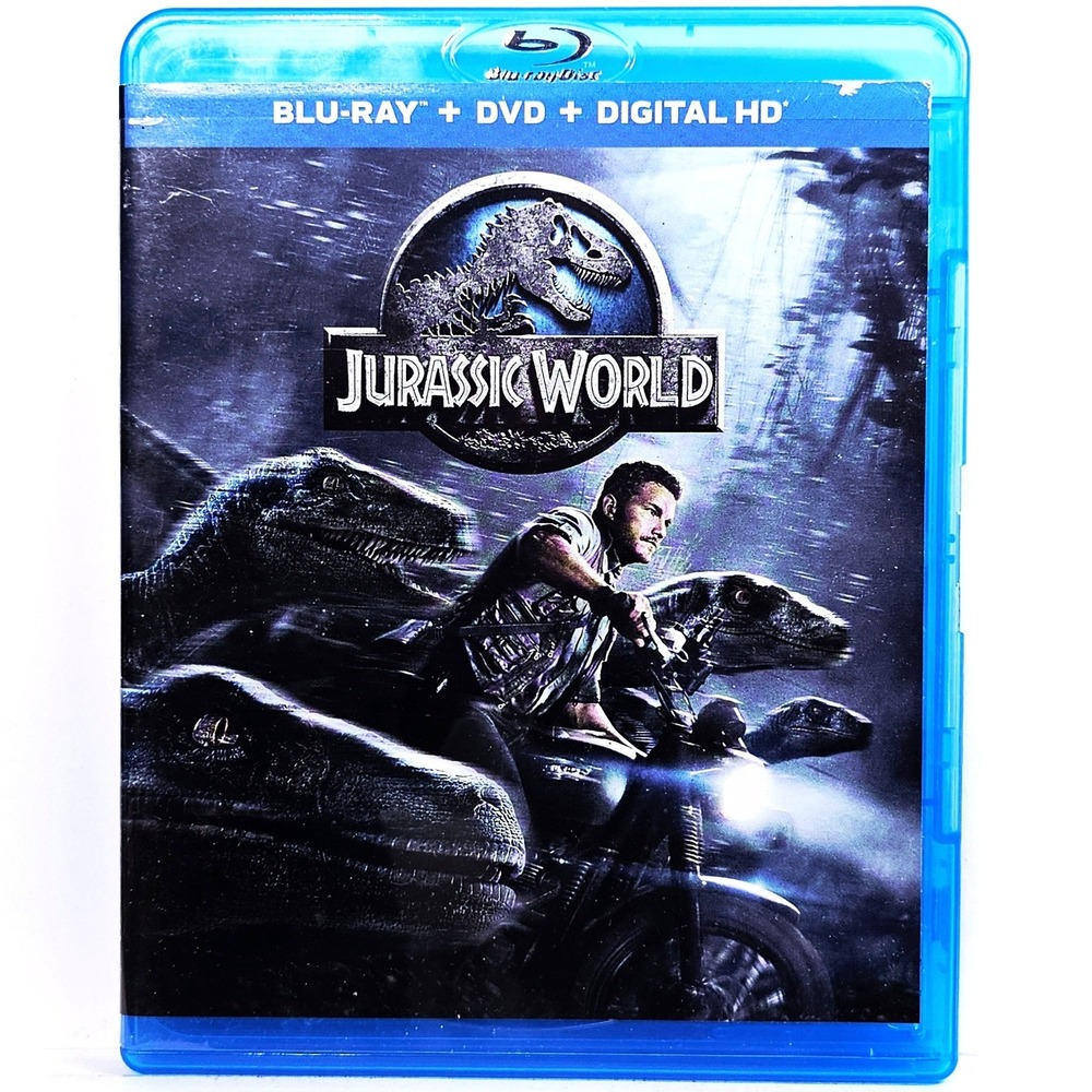 Jurassic World Blu-ray DVD Digital HD 2015 Chris Pratt‎ Sci-Fi Adventure 2-Disc